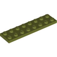Lego destička 2x8, olivově zelená (6273296, 6073988)